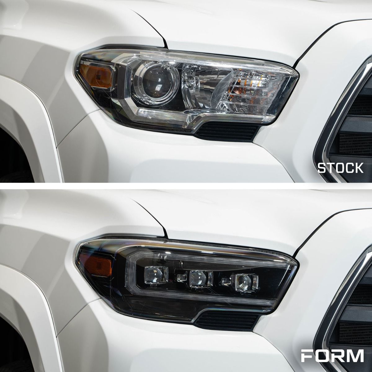 2016-2023 Toyota Tacoma Sequential LED Projector Headlights with Amber DRL (pair)