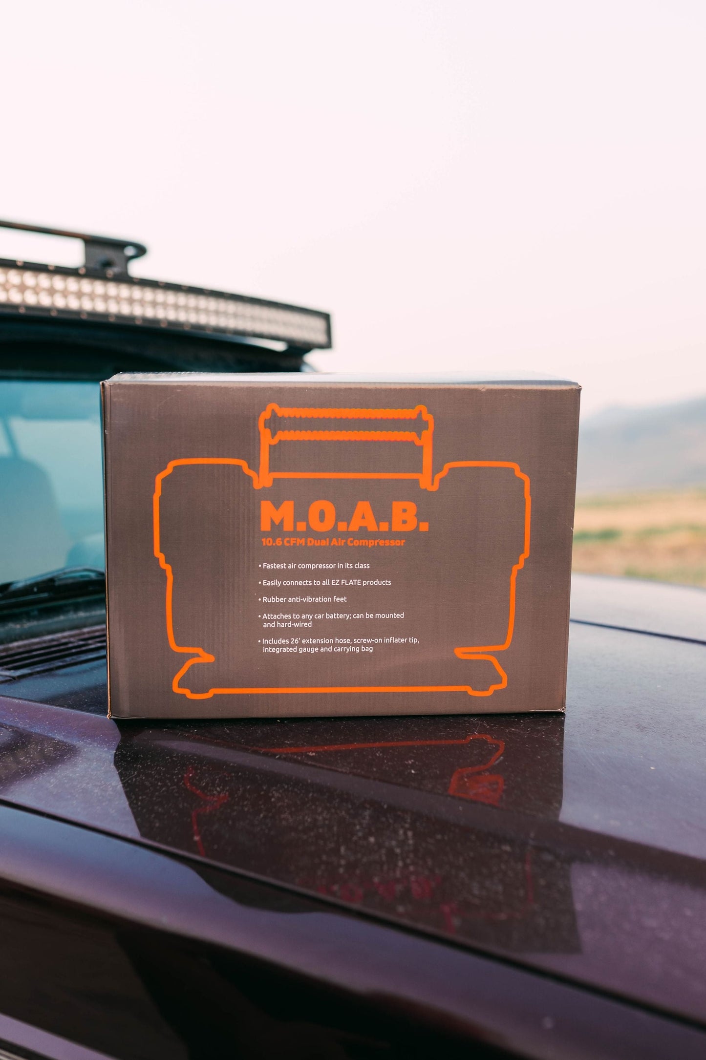 M.O.A.B. - 10.6 CFM Portable Dual Air Compressor