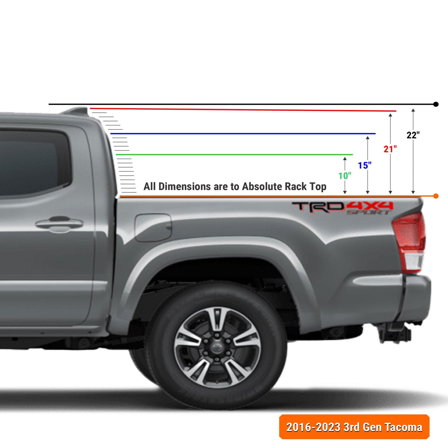 XTR1 Bed Rack for Toyota Tacoma
